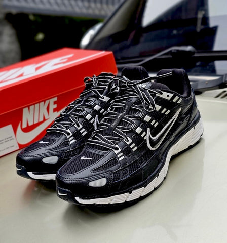 NIKE AIR P TRAINERS BLACK GREY