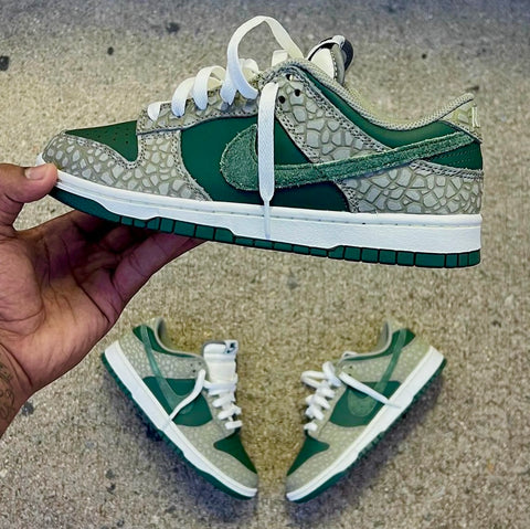 NIKE DUNK LOW GREEN CEMENT