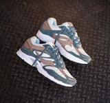 SAUCONY HYBRID TRAINERS WHITE OLIVE BROWN