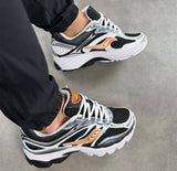 SUACONY HYBRID TRAINERS WHITE BLACK SILVER ORANGE