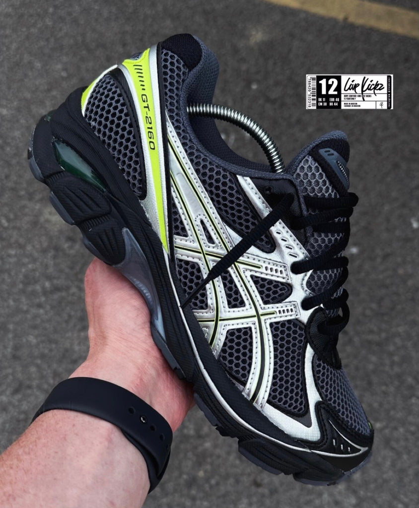 ASICS GEL TRAINERS BLACK VOLT SILVER