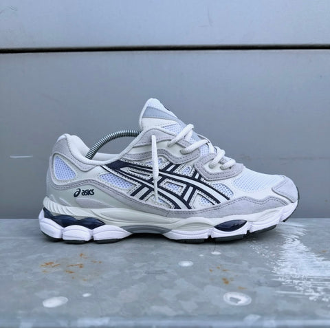 ASICS GEL TRAINERS WHITE NAVY GREY