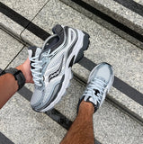 SAUCONY HYBRID TRAINERS WHITE GREY