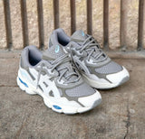 ASICS GEL TRAINERS TRIPLE GREY BLUE
