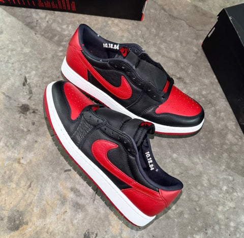 AIR JORDAN 1 BRED LOWS