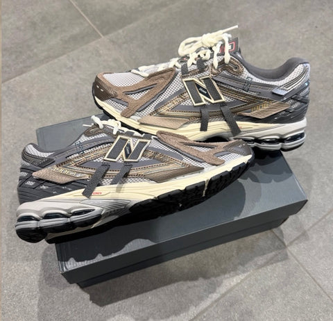 NEW BALANCE X UTILITY TRAINERS BROWN GREY