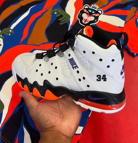 NIKE AIR BARKLEY WHITE BLACK ORANGE PURPLE
