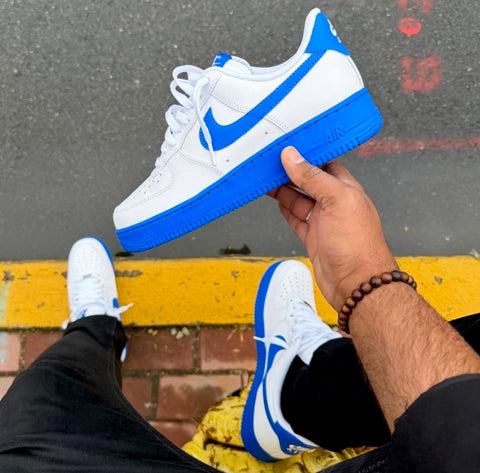 NIKE AIR FORCE 1 WHITE ROYAL