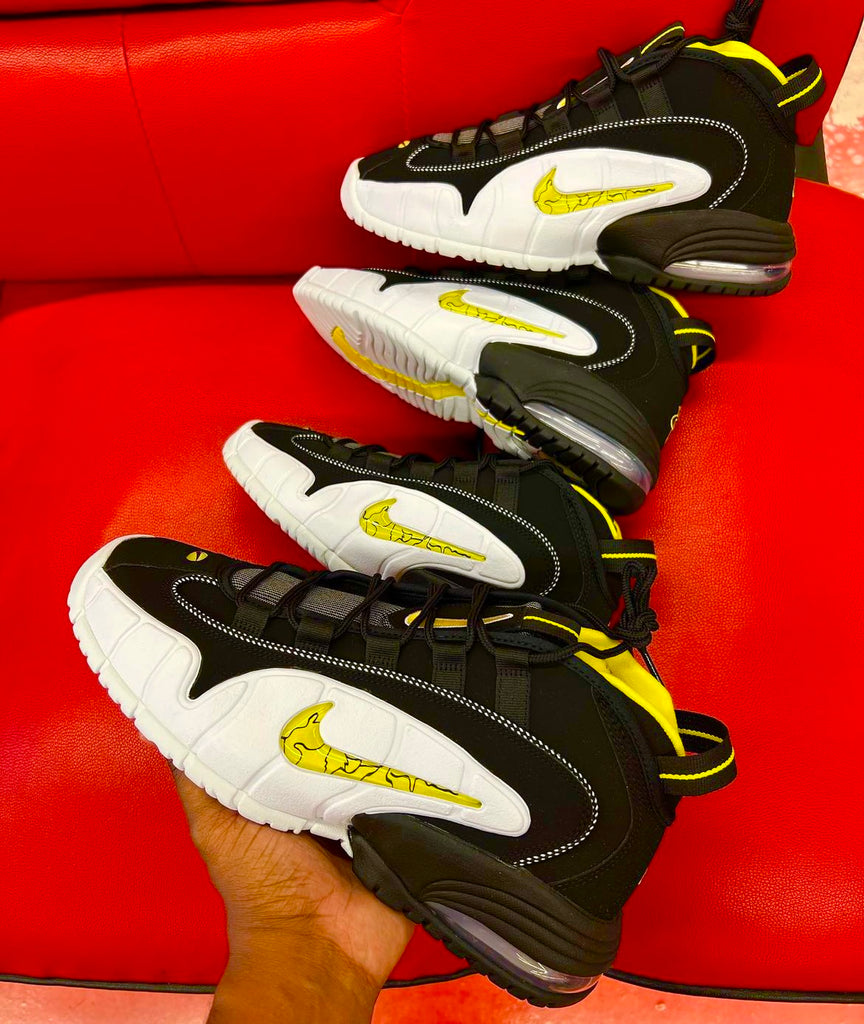 NIKE PENNY BLACK WHITE YELLOW