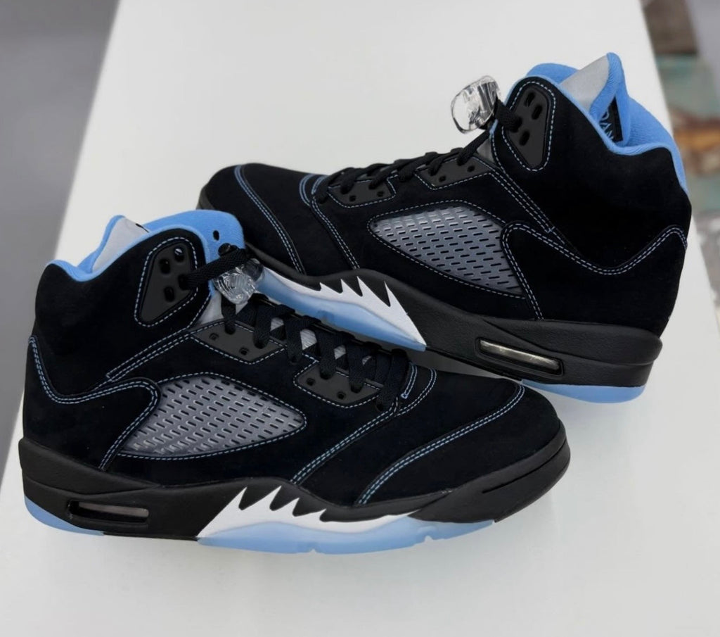 AIR JORDAN 5 BLACK UNIVERSITY BLUE