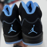 AIR JORDAN 5 BLACK UNIVERSITY BLUE