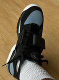 NIKE HUARACHE BLACK WHITE ICE BLUE