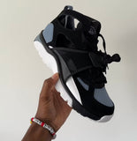 NIKE HUARACHE BLACK WHITE ICE BLUE