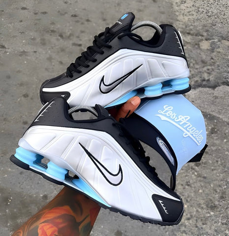 NIKE SHOX GREY BLACK ICE BLUE