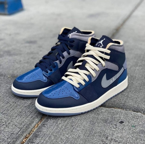 AIR JORDAN 1 MIDNIGHT BLUE GREY