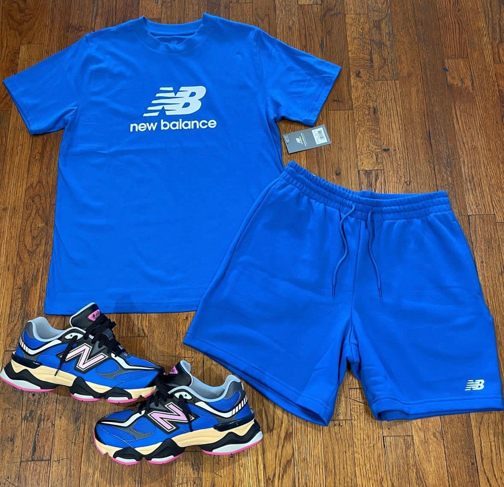 NEW BALANCE SHIRT SHORT SET ROYAL