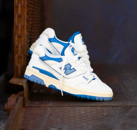 NEW BALANCE MID CLASSIC WHITE ICE BLUE