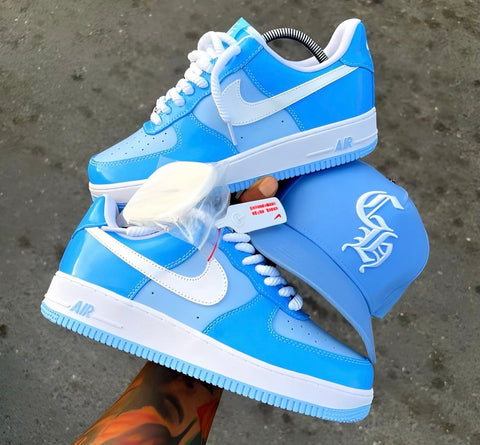 NIKE AIR FORCE 1 CAROLINA BLUE WHITE