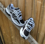 SAUCONY HYBRID TRAINERS WHITE BLACK SILVER