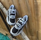 SAUCONY HYBRID TRAINERS WHITE BLACK SILVER