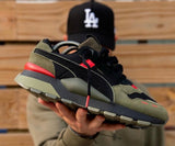 PUMA RUNNERS ARMY GREEN BLACK RED