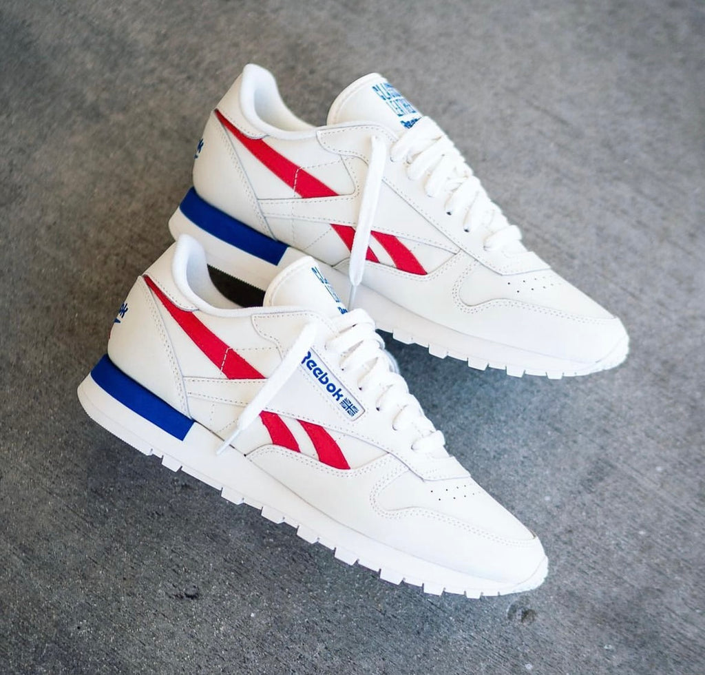 Whitr Reebok REEBOK CLASSIC WHITE RED BLUE – Live-kickz