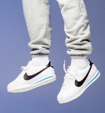 NIKE CORTEZ WHITE BLACK UNC