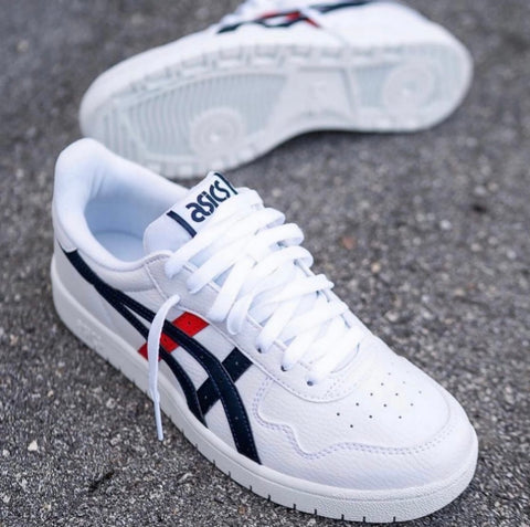 ASICS CLASSIC LOW WHITE BLUE RED