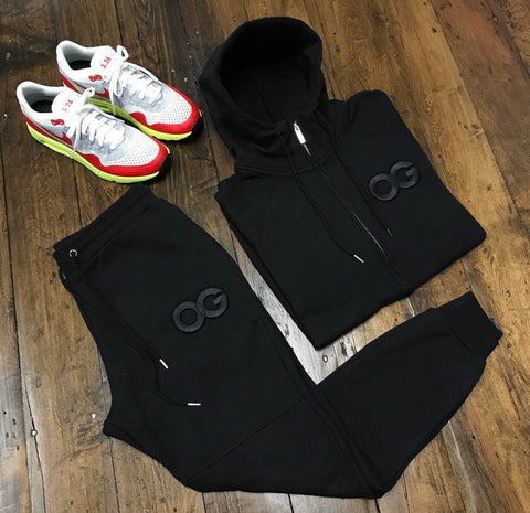 OG SWEATSUIT BLACK (TOP & BOTTOM SOLD SEPARATELY)