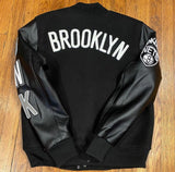 BROOKLYN NETS EMBROIDERED JACKET