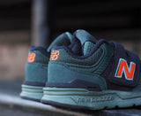 NEW BALANCE TRAINERS FOREST GREEN ORANGE